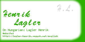 henrik lagler business card
